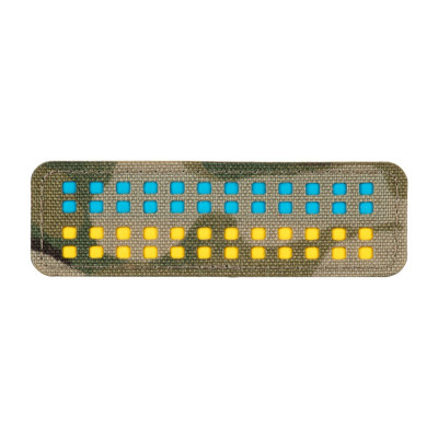 M-Tac нашивка прапор України 25х80 Laser Cut Multicam/Yellow/Blue/GID