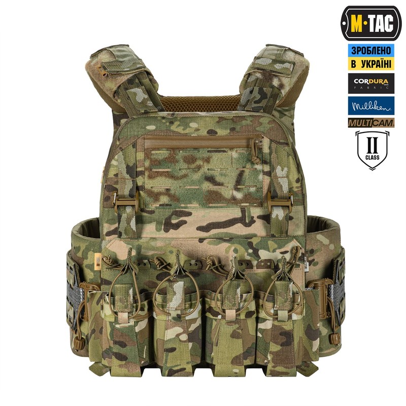 M-Tac плитоноска Cuirass Tiger Elite 2 клас захисту (розмір плити XL) Multicam M-Tac плитоноска Cuirass Tiger Elite 2 клас захисту (розмір плити XL) Multicam