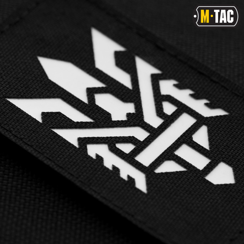 M-Tac нашивка Тризуб (стилізація) Laser Cut вертикальна Black/світлонакопичувач M-Tac нашивка Тризуб (стилізація) Laser Cut вертикальна Black/світлонакопичувач