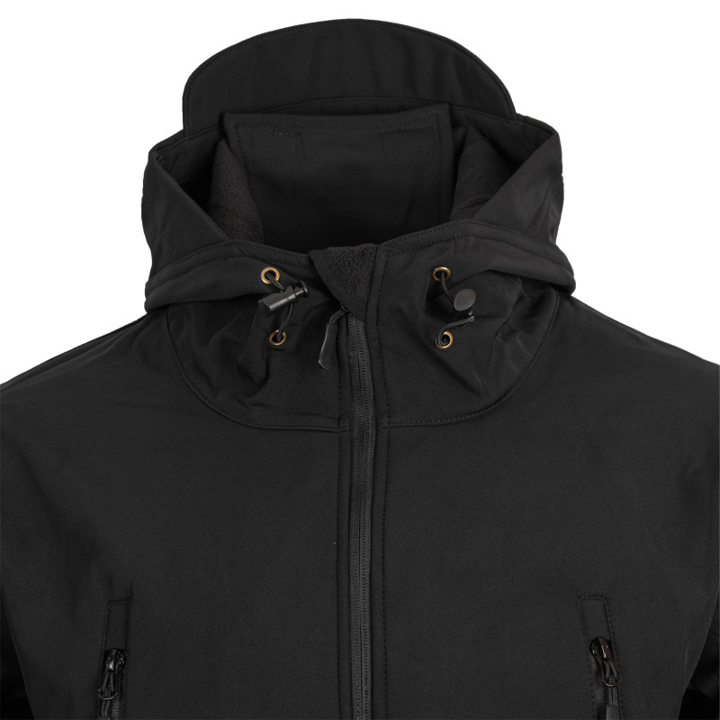 Тактична Куртка Softshell Shark Skin Silver Knight, Black