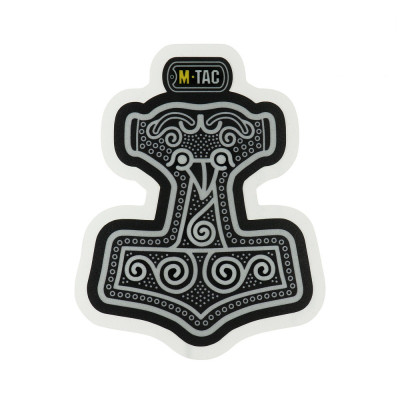 M-Tac наклейка Mjölnir Large світловідбиваюча Black