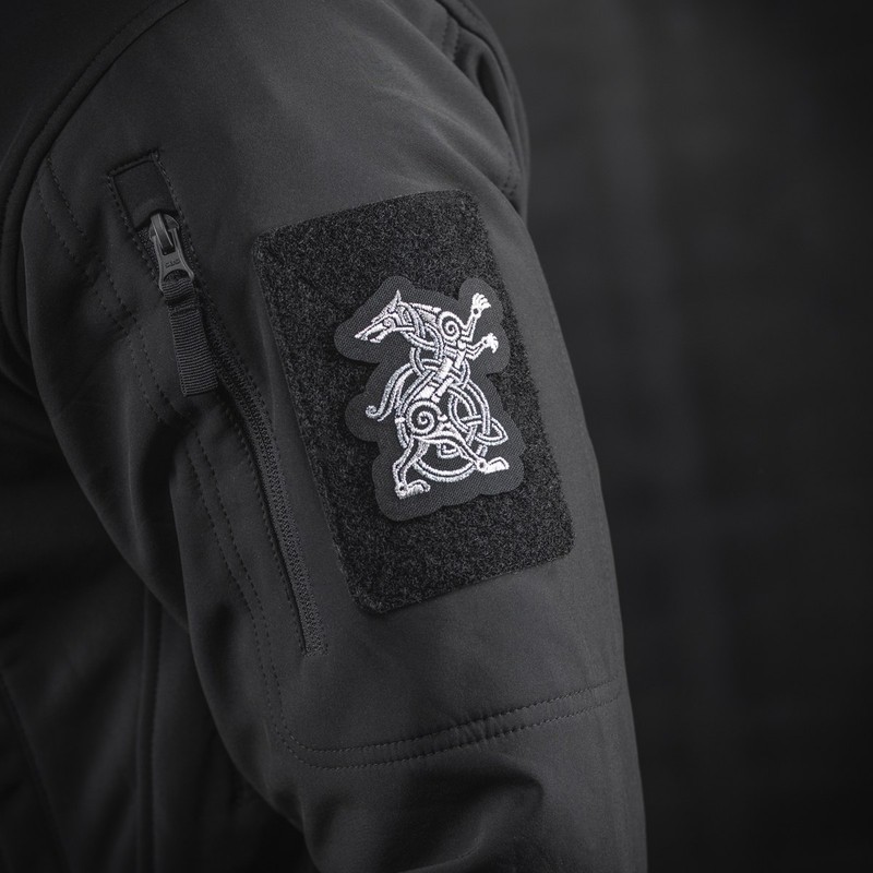 M-Tac нашивка Wolf (вишивка) Black