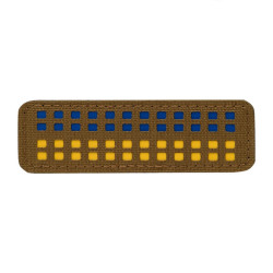 M-Tac нашивка прапор України 25х80 Laser Cut Coyote/Yellow/Blue