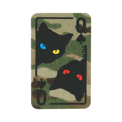M-Tac нашивка Queen of spades Multicam/Black