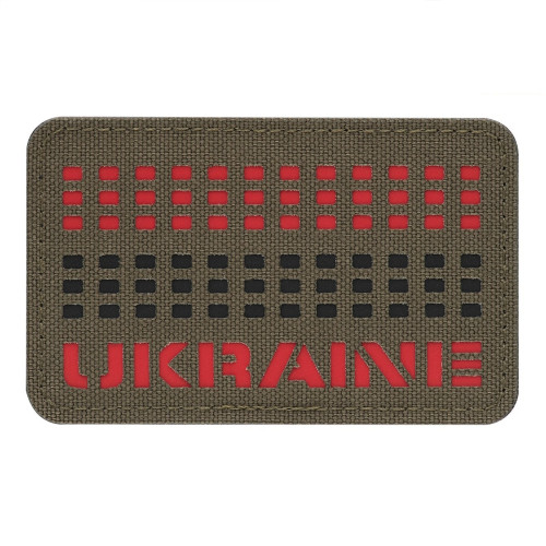 M-Tac нашивка Ukraine Laser Cut Ranger Green/Red/Black — фото 1
