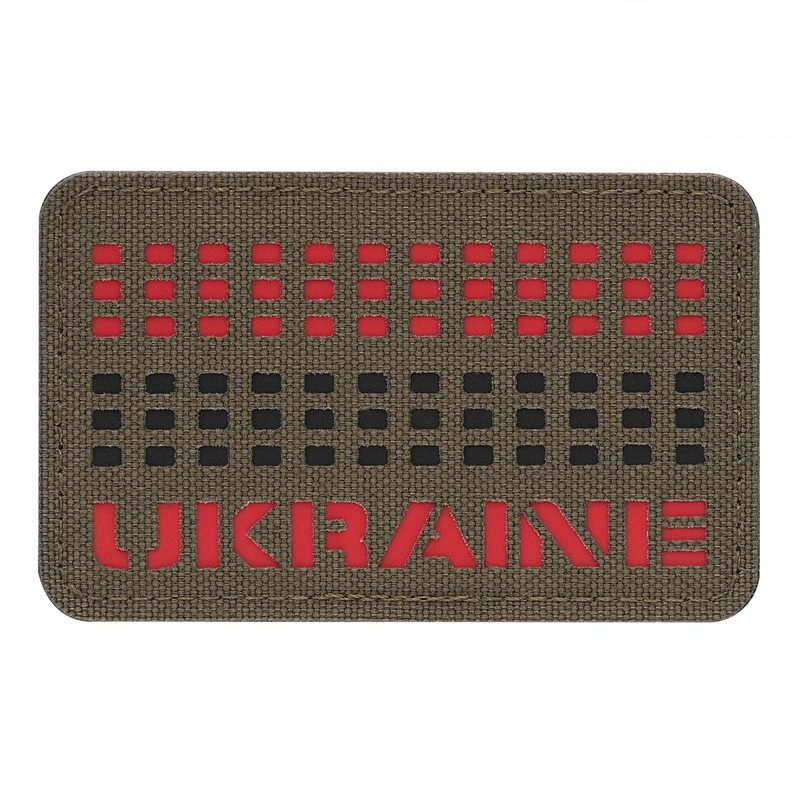 M-Tac нашивка Ukraine Laser Cut Ranger Green/Red/Black M-Tac нашивка Ukraine Laser Cut Ranger Green/Red/Black