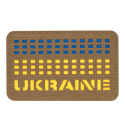M-Tac нашивка Ukraine Laser Cut Coyote/Yellow/Blue