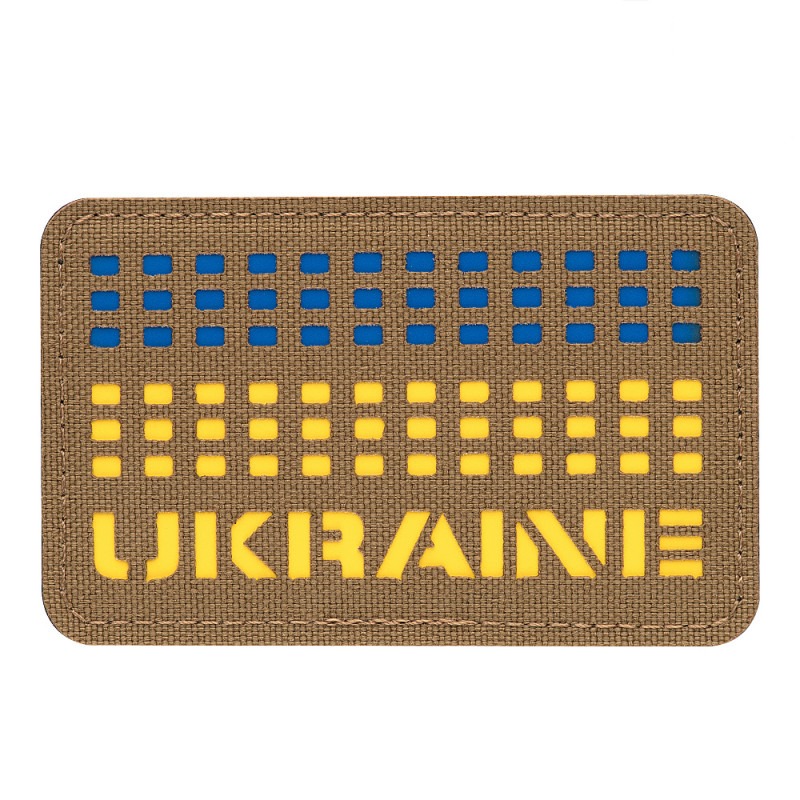 M-Tac нашивка Ukraine Laser Cut Coyote/Yellow/Blue M-Tac нашивка Ukraine Laser Cut Coyote/Yellow/Blue