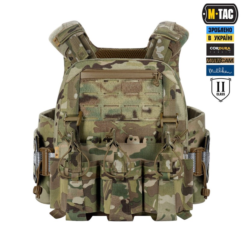 M-Tac плитоноска Cuirass Tiger Elite 2 клас захисту (розмір плити M) Multicam