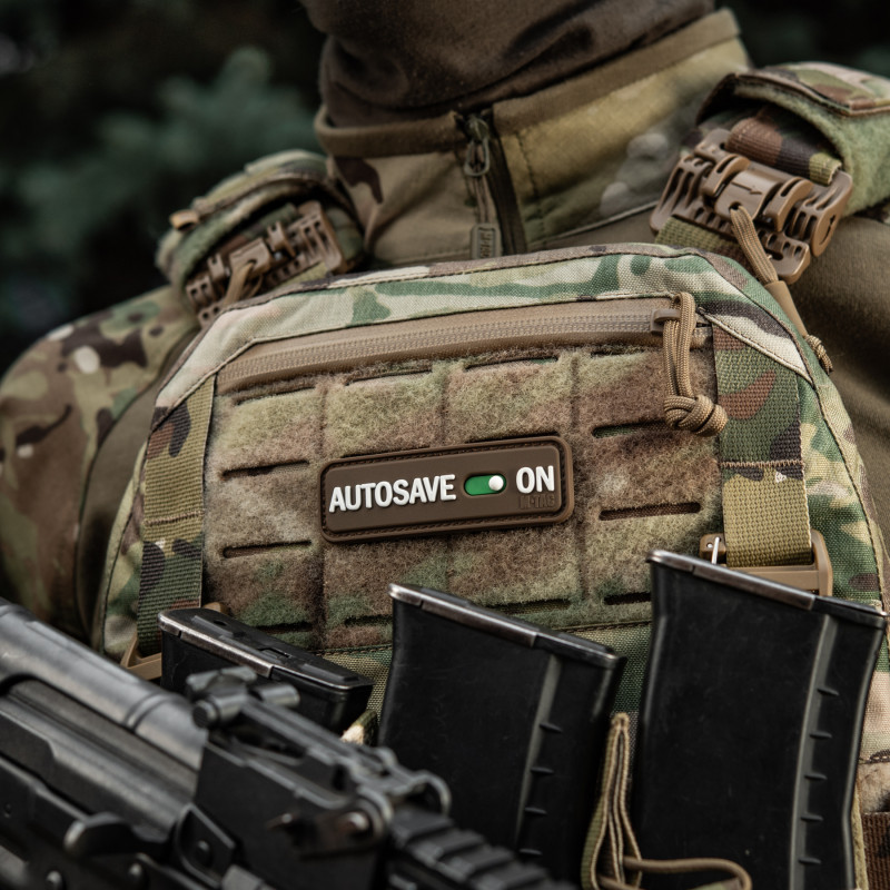 M-Tac нашивка Autosave PVC Coyote