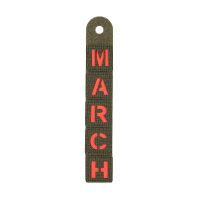 M-Tac нашивка MARCH Ranger Green/Red/GID