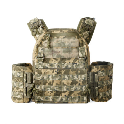 Розвантажувальний жилет Плитоноска швидкий скид MOLLE Схід 24 Україна, Піксель