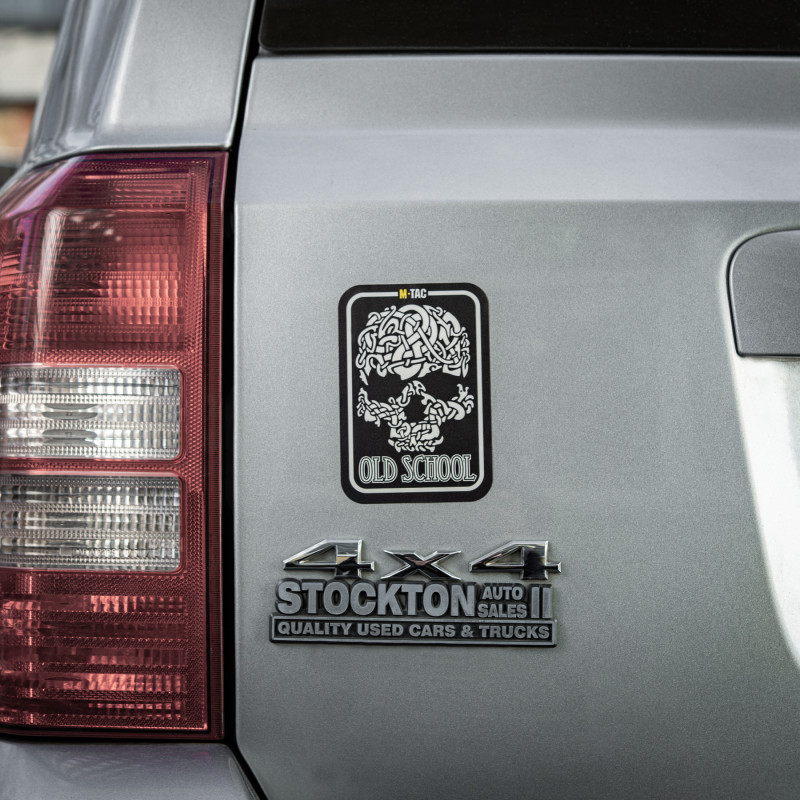 M-Tac наклейка Old School Large світловідбиваюча Black M-Tac наклейка Old School Large світловідбиваюча Black