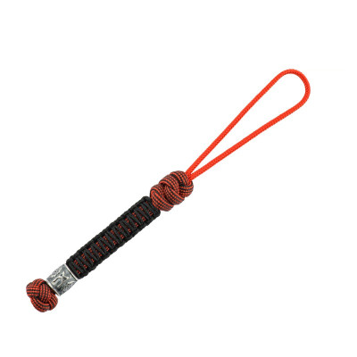 M-Tac темляк Scandinavian Mannaz Silver Black&Red