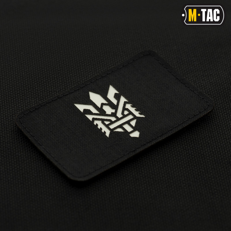 M-Tac нашивка Тризуб (стилізація) Laser Cut горизонтальна Black/світлонакопичувач M-Tac нашивка Тризуб (стилізація) Laser Cut горизонтальна Black/світлонакопичувач