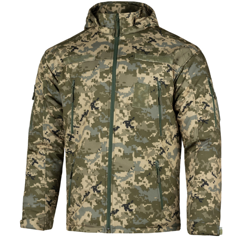 Куртка зимова Vik-Tailor SoftShell Max-Heat, Піксель