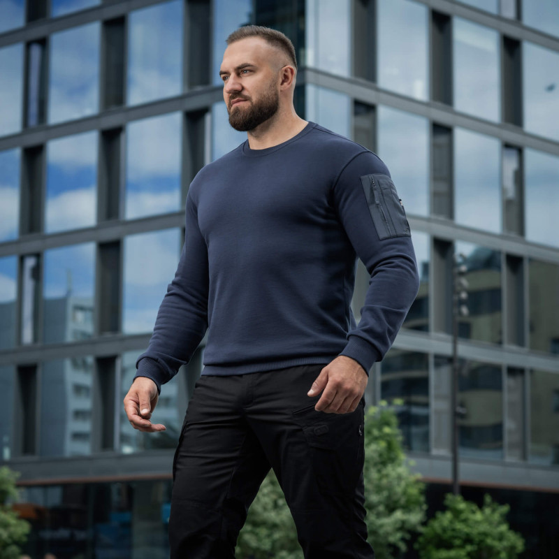 M-Tac світшот Nylon Pocket Cotton Hard Indigo Blue
