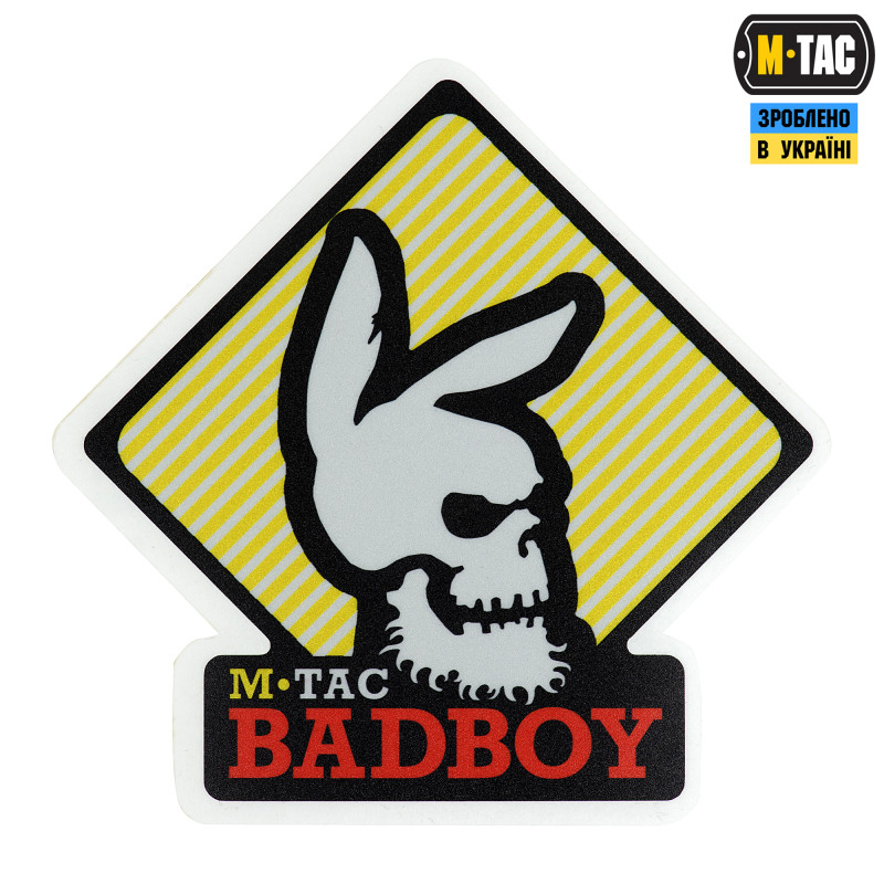 M-Tac наклейка Bad Boy світловідбиваюча Black M-Tac наклейка Bad Boy світловідбиваюча Black