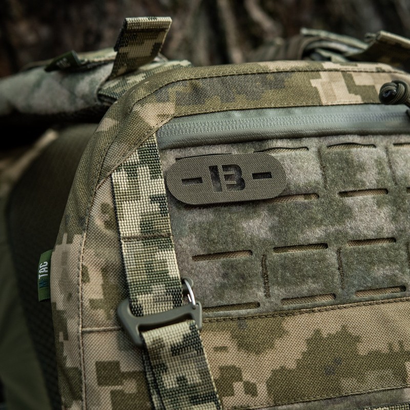 M-Tac нашивка група крові -B- наскрізна Laser Cut Ranger Green