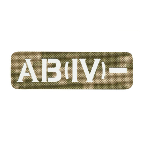 M-Tac нашивка група крові AB (IV) - наскрізна Laser Cut 25х80 MM14 — фото 1