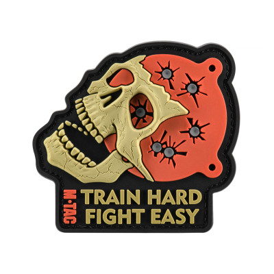 M-Tac нашивка Train Hard Fight Easy PVC Black/Red