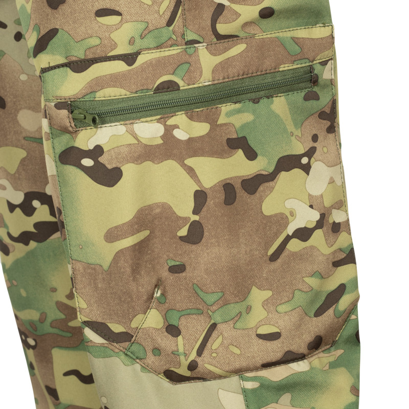 Штани тактичні зимові Vik-Tailor SoftShell з водозахисним покриттям, MultiCam