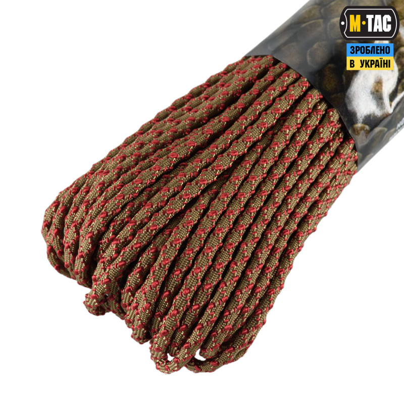 M-Tac паракорд Dragon Cord 30m Coyote/Maroon M-Tac паракорд Dragon Cord 30m Coyote/Maroon