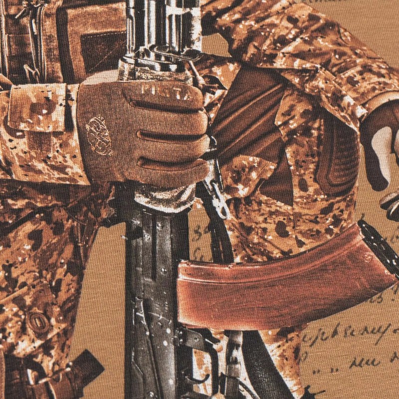 Футболка з малюнком Бойовий Кобзар Coyote Brown