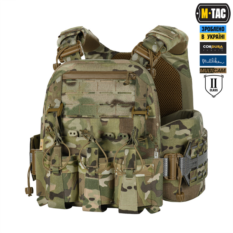 M-Tac плитоноска Cuirass Tiger FAST Elite 2 клас захисту (розмір плити М) Multicam M-Tac плитоноска Cuirass Tiger FAST Elite 2 клас захисту (розмір плити М) Multicam