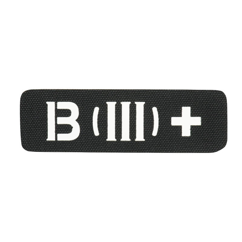 M-Tac нашивка група крові B (III) + наскрізна Laser Cut 25х80 Black M-Tac нашивка група крові B (III) + наскрізна Laser Cut 25х80 Black
