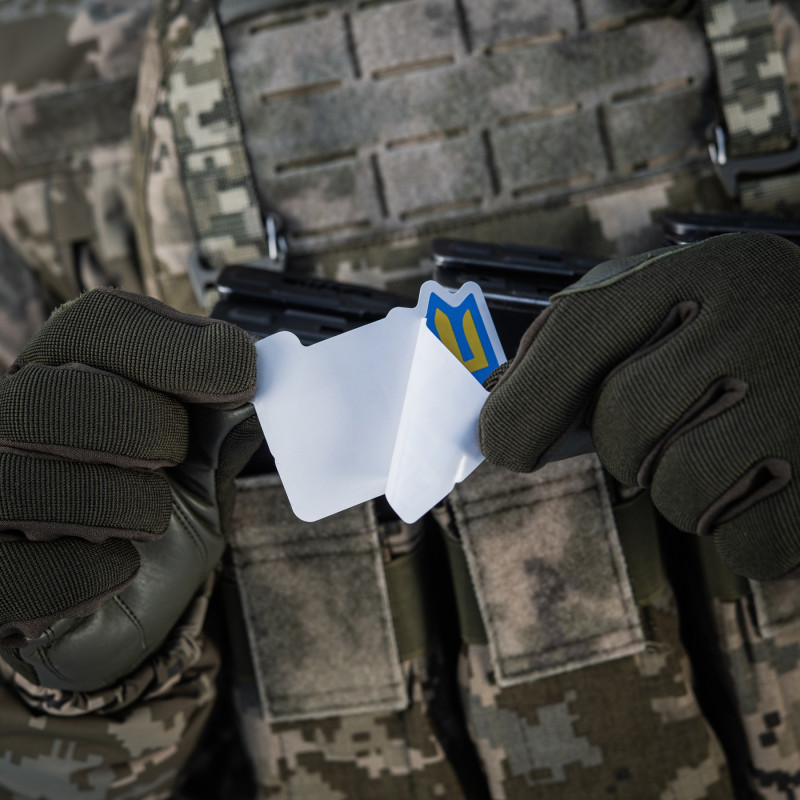 M-Tac наклейка Їбаш на повну Blue M-Tac наклейка Їбаш на повну Blue