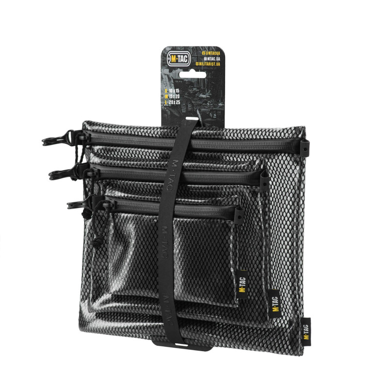 M-Tac комплект органайзерів Zip Pocket Set Elite Black