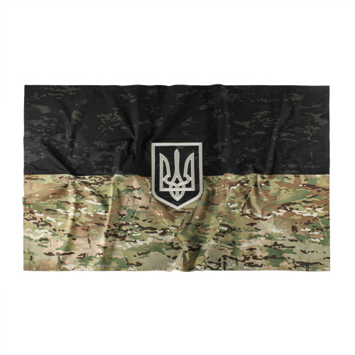 M-Tac прапор України з вишитим Гербом (у подарунковій коробці) Multicam — фото 1