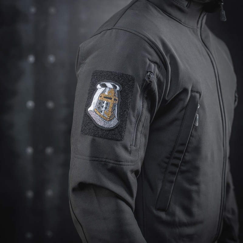 M-Tac нашивка Topfhelm (вишивка) Black