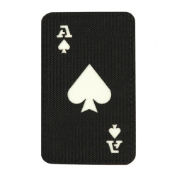 M-Tac нашивка Ace of Spades Laser Cut Black/світлонакопичувач