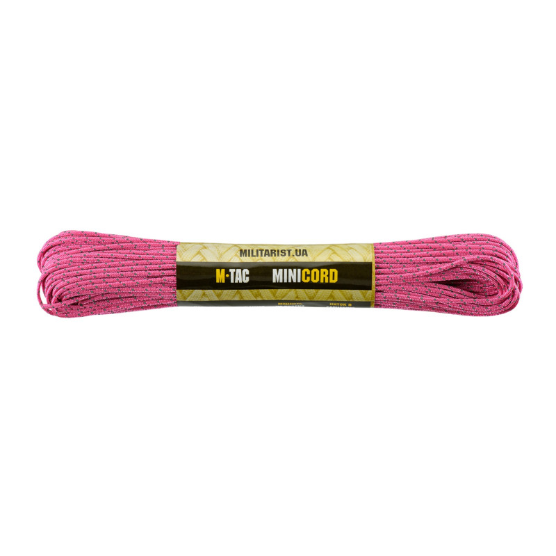M-Tac паракорд Minicord Reflective Neon Pink 30м