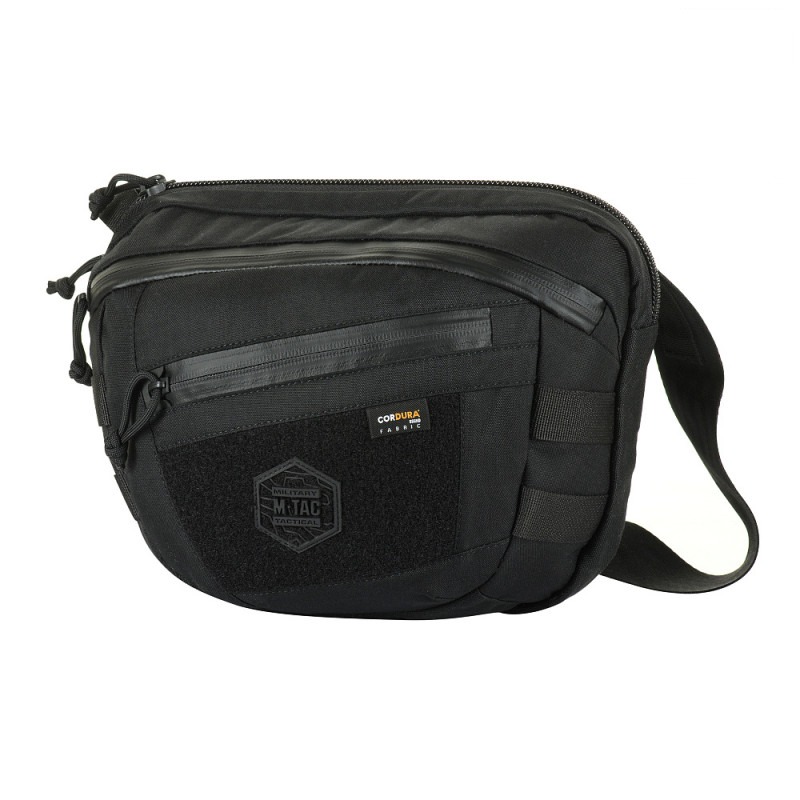 M-Tac сумка Sphaera Hardsling Bag Large з липучкою Elite Black M-Tac сумка Sphaera Hardsling Bag Large з липучкою Elite Black