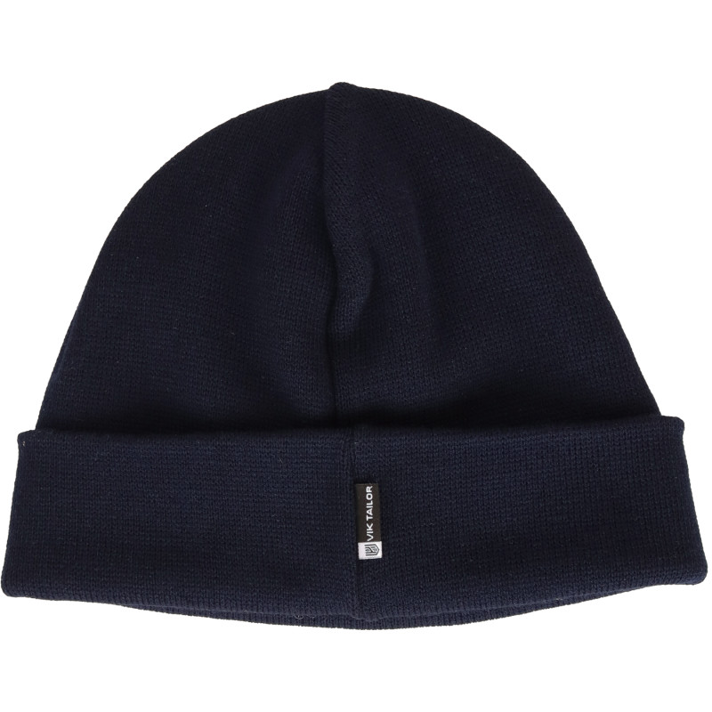 Шапка в'язана на флісі з відворотом, Navy Blue