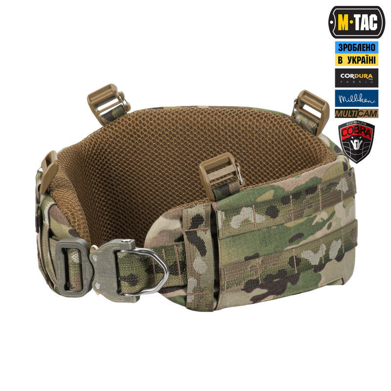 M-Tac пояс тактичний War Belt ARMOR Tegris D-Ring Cobra Multicam M-Tac пояс тактичний War Belt ARMOR Tegris D-Ring Cobra Multicam