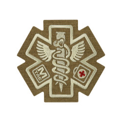 M-Tac нашивка Paramedic (вишивка) Coyote