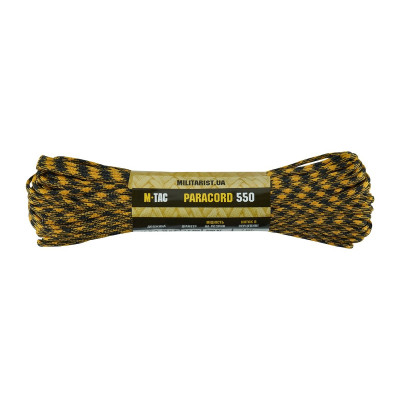 M-Tac паракорд 550 type III 30m Black/Goldenrod