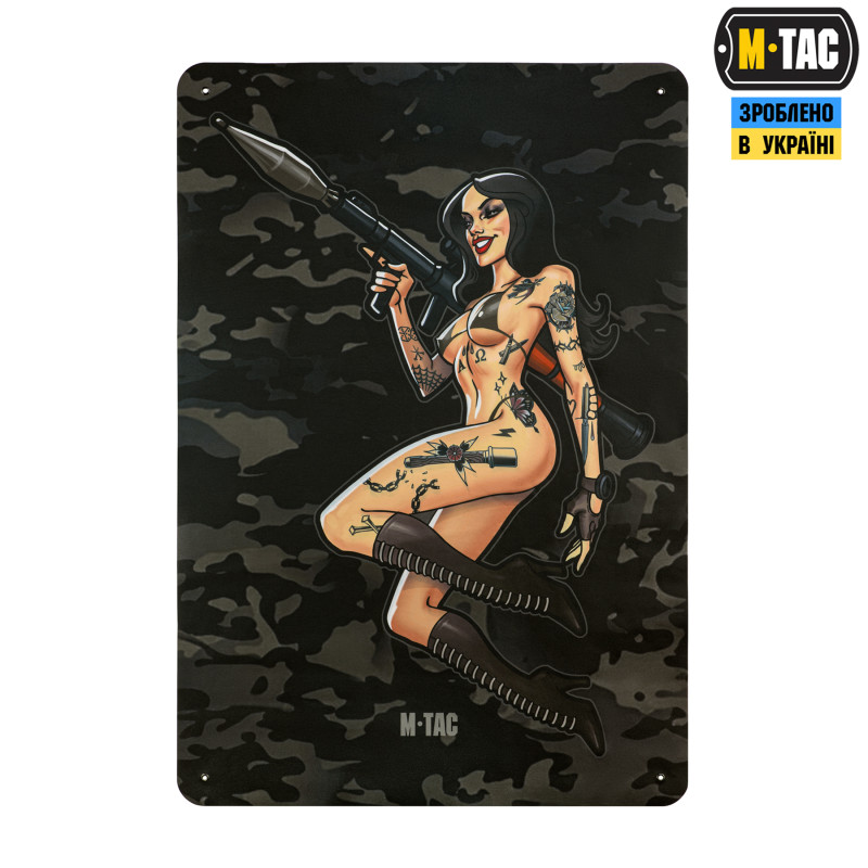M-Tac панель для нашивок girl RPG 900x1300 Black MC