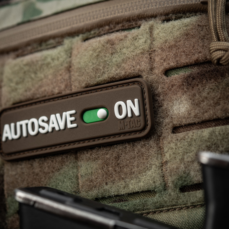 M-Tac нашивка Autosave PVC Coyote