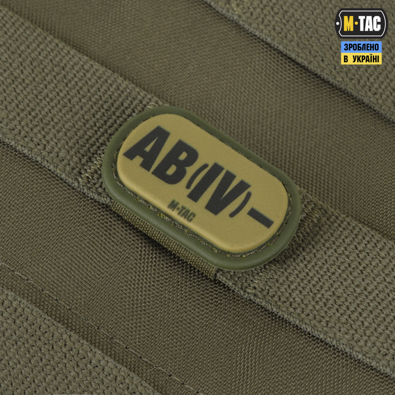 M-Tac MOLLE Patch група крові AB (IV) - PVC Ranger Green