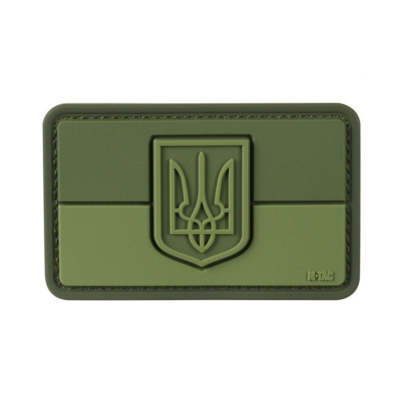 M-Tac нашивка прапор України з гербом PVC Olive