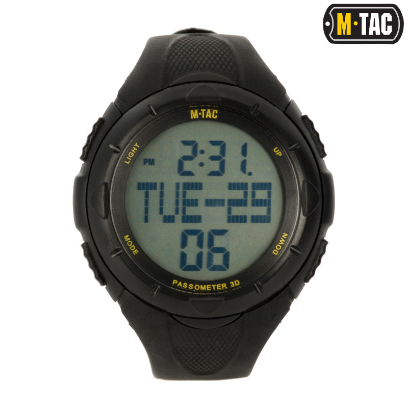 M-Tac годинник тактичний з крокоміром Black M-Tac годинник тактичний з крокоміром Black