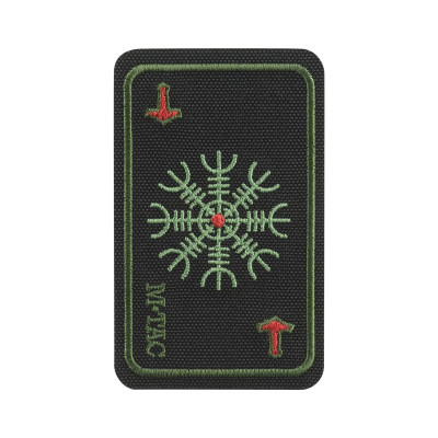 M-Tac нашивка карта Компас Вікінгів (вишивка) Black/Olive