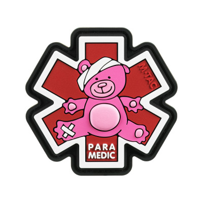 M-Tac нашивка Paramedic Медвідь (PVC) Pink/Black
