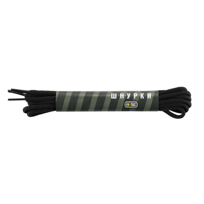 M-Tac шнурки black нейлон Mil-Spec