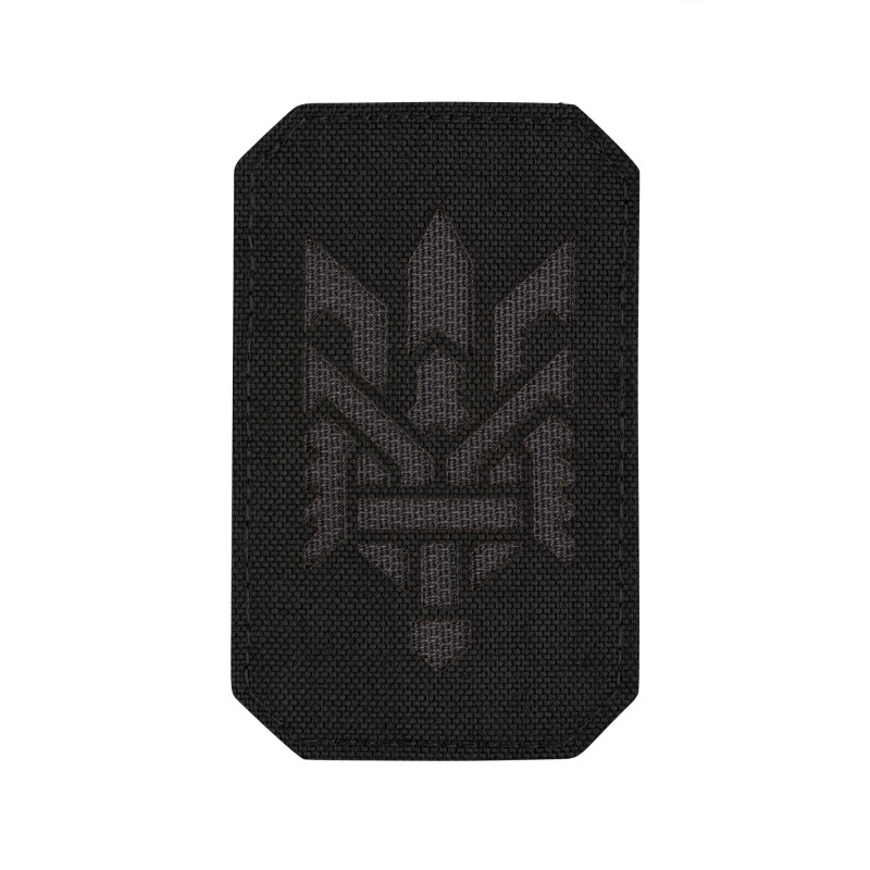 M-Tac нашивка Тризуб (стилізація) Laser Cut вертикальна Black/Grey M-Tac нашивка Тризуб (стилізація) Laser Cut вертикальна Black/Grey